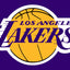 Los Angeles Lakers logo on a purple background