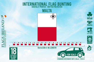Malta Flag Bunting