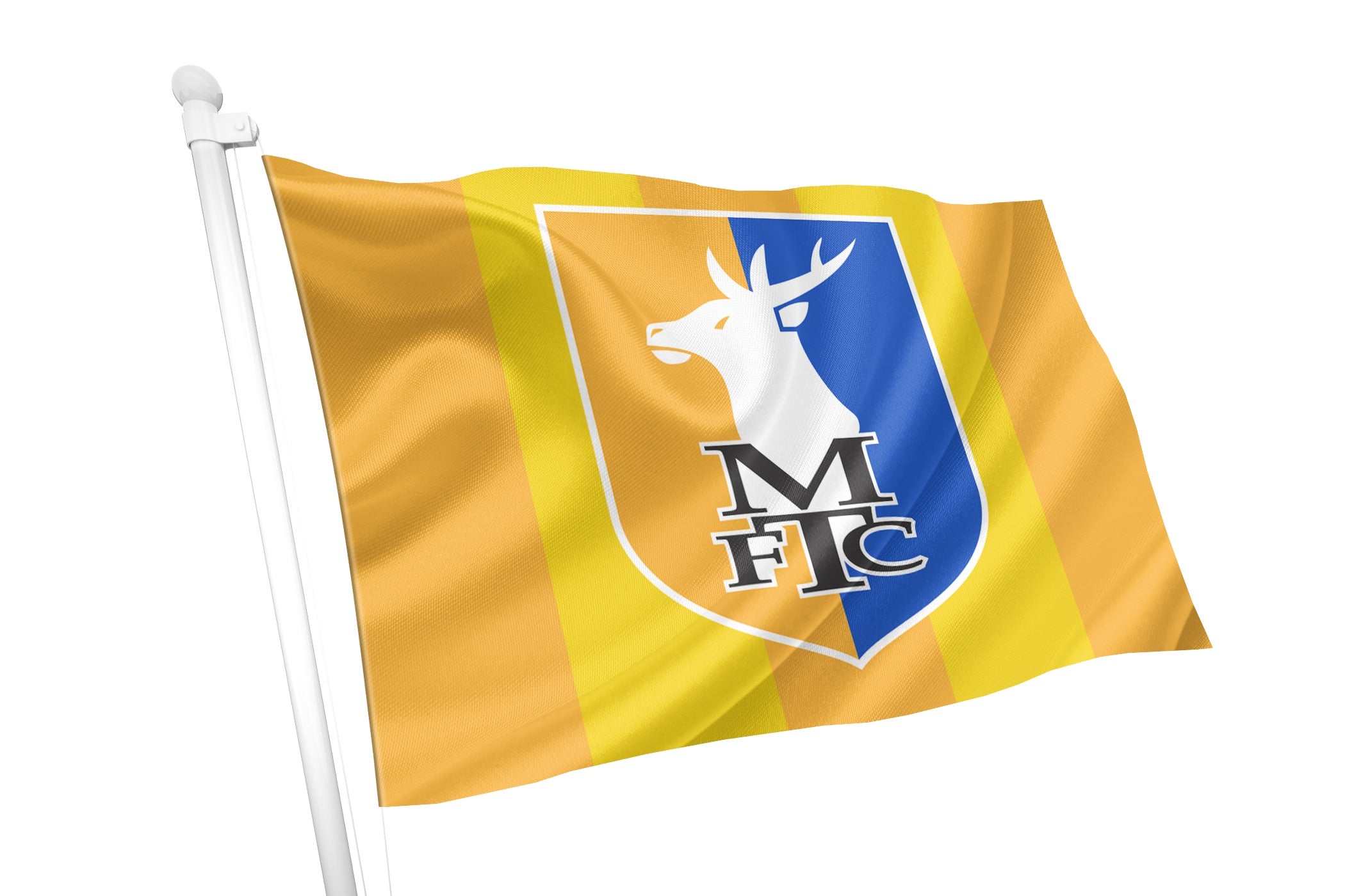 Club Flags Design Mansfield Town Football Club Flag - Premium Knitted Polyester, Multiple ...