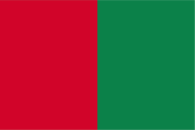Rot-grüne Flagge