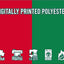 Red & Green Coloured Flag
