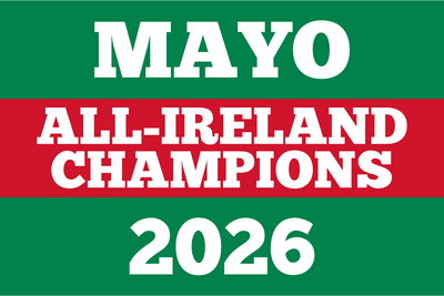 Mayo All-Ireland Champions 2026 Striped Flag