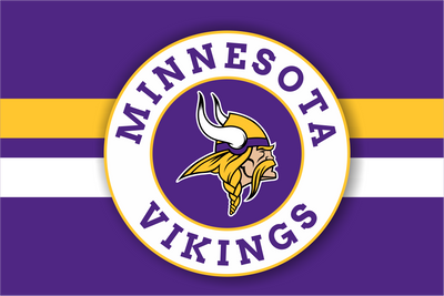 Minnesota Vikings Circle Crest Flag