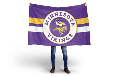 Minnesota Vikings Circle Crest Flag