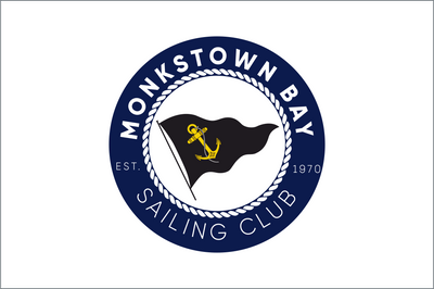 Monkstown Bay Sailing Club Crest White Flag