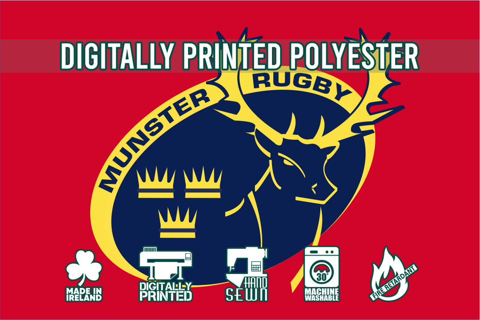 Munster Rugby Logo Flags: Premier Manufacturer in Dublin, Ireland ...