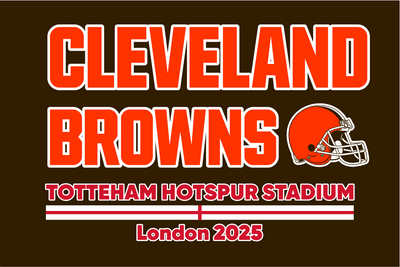 Cleveland Browns London Game Flag