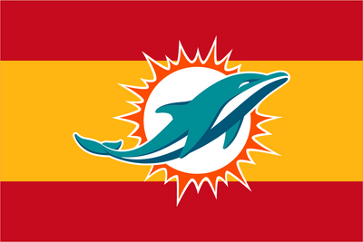 Miami Dolphins Spain Flag