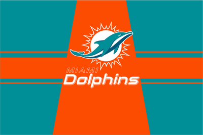 Miami Dolphins Stripe Flag