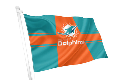 Miami Dolphins Stripe Flag