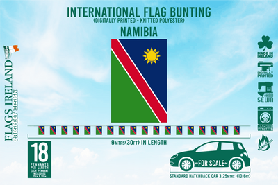 Wimpelkette mit Namibia-Flagge