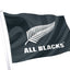 Bandeira com crista de rugby da Nova Zelândia - The All Blacks