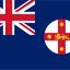 New South Wales Flag. British Ensign Blue Red and Yellow