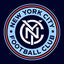 New York City Football Club logo on a dark blue background