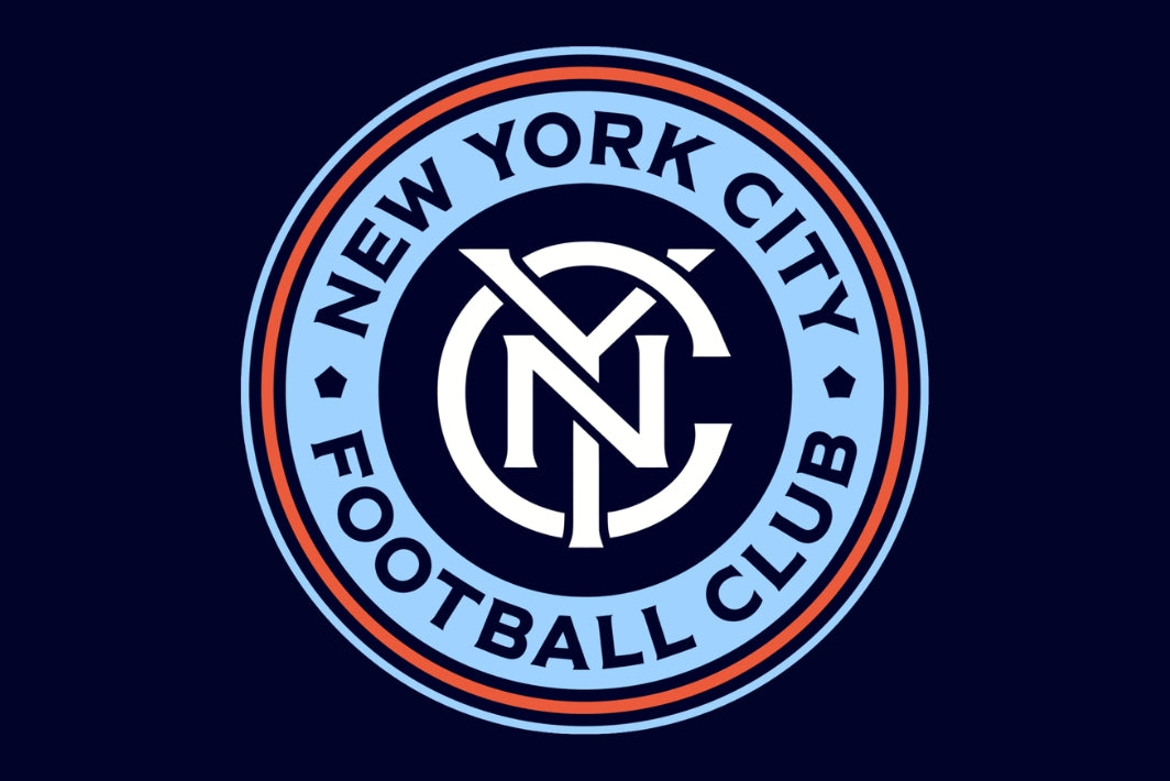 New York City Football Club logo on a dark blue background