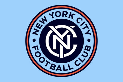 New York City Football Club logo on a light blue background