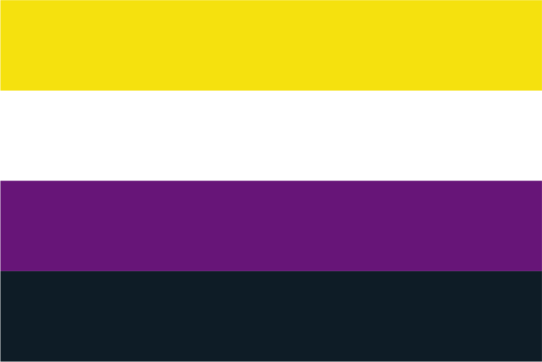 Nonbinary Pride Handwaver Flag