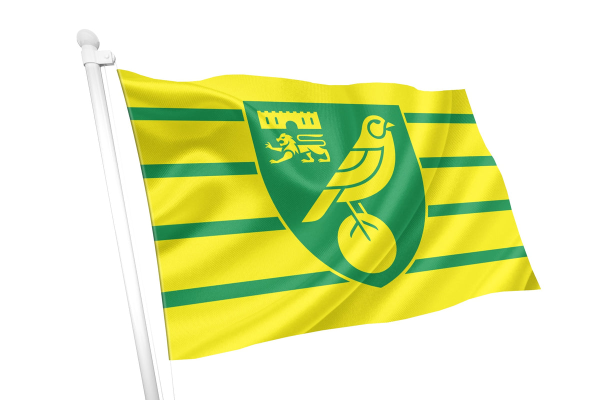 Club Flags Design Norwich City Football Club Flag - High-Quality Knitted Polyester Flag ...