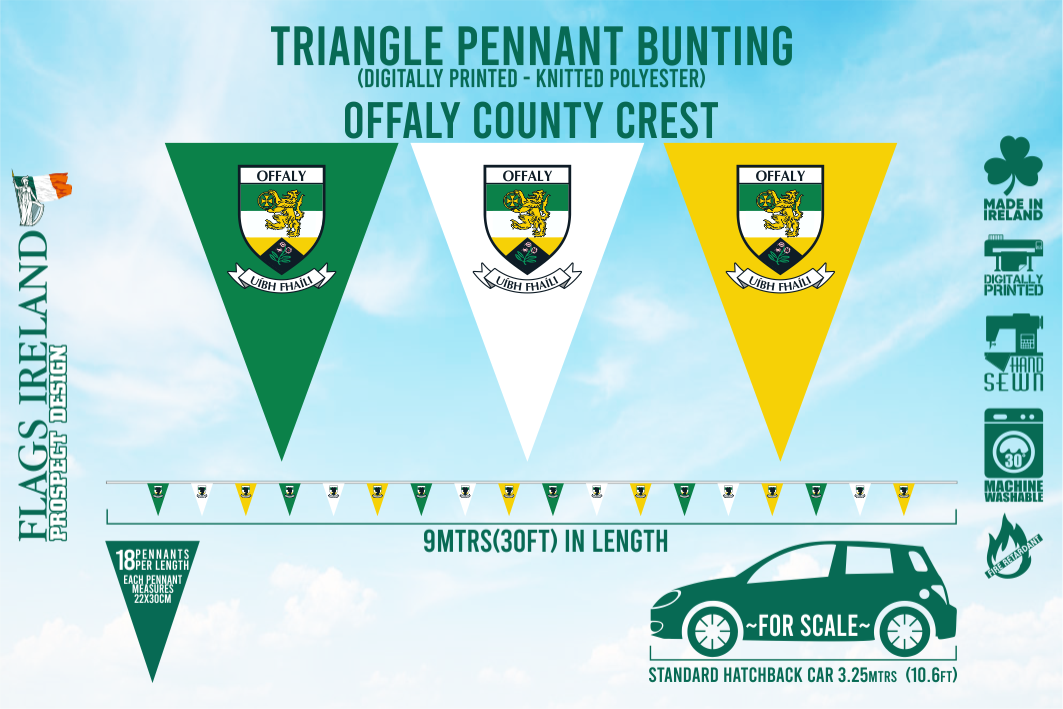 Offaly County Crest Bunting