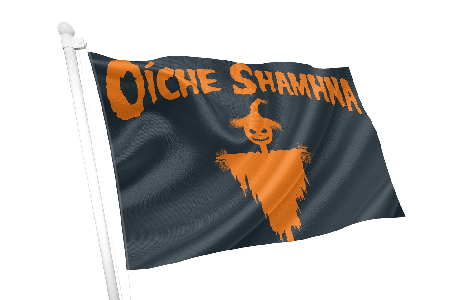 Oíche shamhna(Halloween) Black & Orange Flag