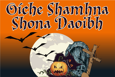 Oíche Shamhna Shona Duit(Happy Halloween) Flag