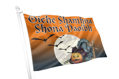 Oíche Shamhna Shona Duit(Happy Halloween) Flag