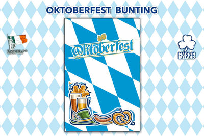 Bandeira retangular de texto e ícone da Oktoberfest