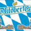 Oktoberfest Text and icons Blue & White Lozenge flag