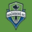 Seattle Sounders FC logo on a green background