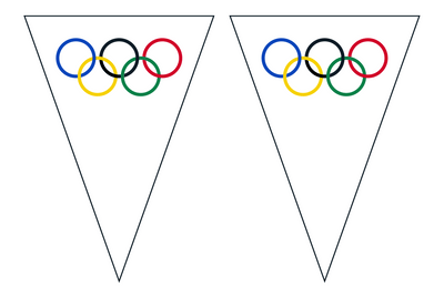 Olympic Triangle Pennant Bunting