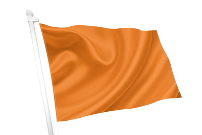 Orangefarbene Flagge