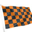 Orange & Black Chequered Flag