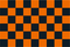 Orange & Black Chequered Handwaver Flag