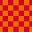 Orange & Red Chequered Flag