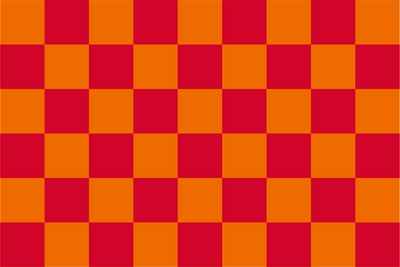 Orange & Red Chequered Handwaver Flag