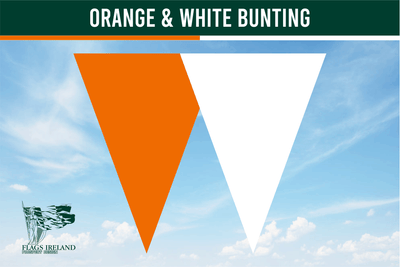 Orange & White Colour Bunting