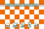 Orange & White Chequered Flag