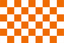 Orange & White Chequered Handwaver Flag