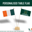 Personalised Table Flag – Any Logo or National Flag