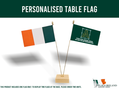 Personalised Table Flag – Any Logo or National Flag