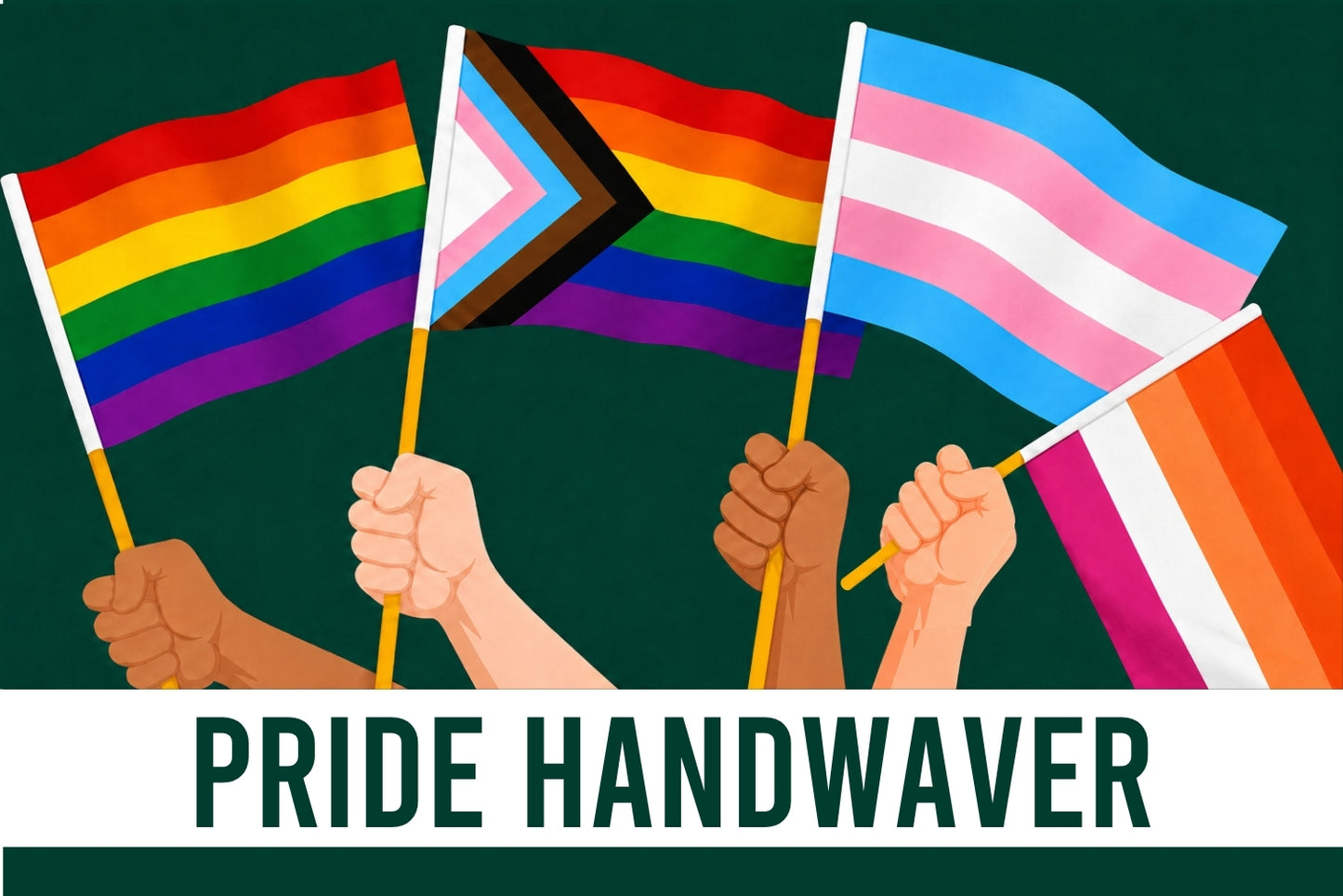 Pride Handwaver Flags handheld 