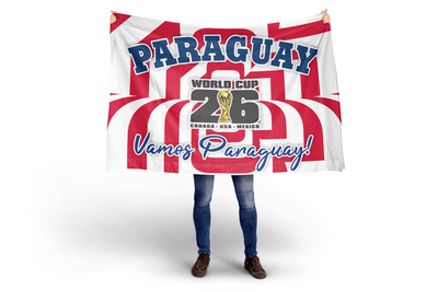 Paraguay World Cup 2026 Football Supporter Flag