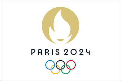 Paris Olympic Logo Flag