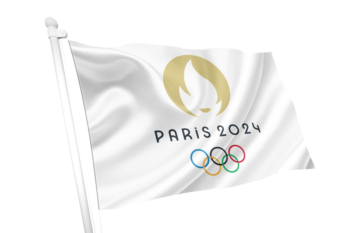 Paris Olympic Logo Flag