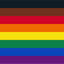 Philadelphia Pride Hand Waver Flag