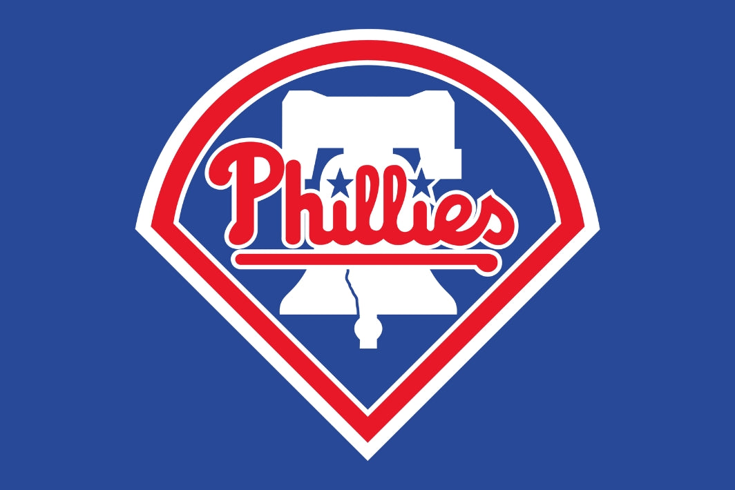 Phillies logo on a blue background. Philadelphia Phillies 