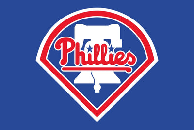 Phillies logo on a blue background. Philadelphia Phillies 
