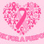Pink awareness ribbon graphic forming a heart shape with the words 'PINK FOR A PURPOSE' below it, on a solid pink background. Breast Cancer Flag Banner.