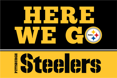 Pittsburgh Steelers "Here We Go" Flag