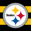 Pittsburgh Steelers Yellow and Black Striped Logo Flag